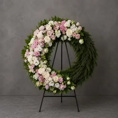 Kränze Alphecca - Rosa, Weiß