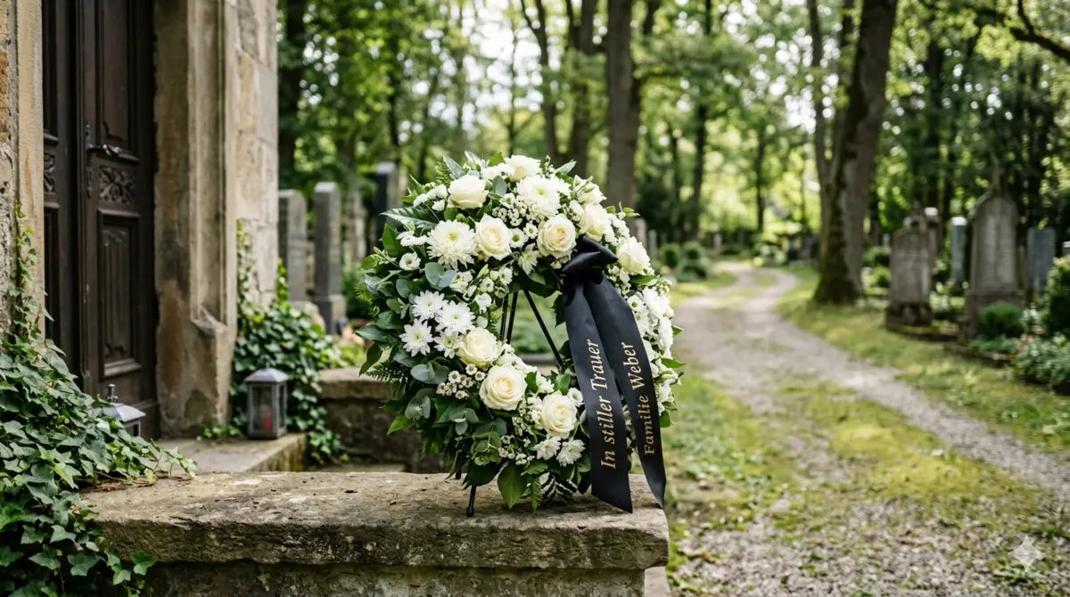 Trauerfloristik für Bad Aibling - Blumenschmuck auf einem Friedhof